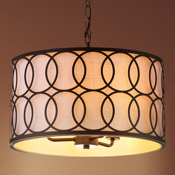 Loop 16" Metal LED Pendant - JONATHAN Y